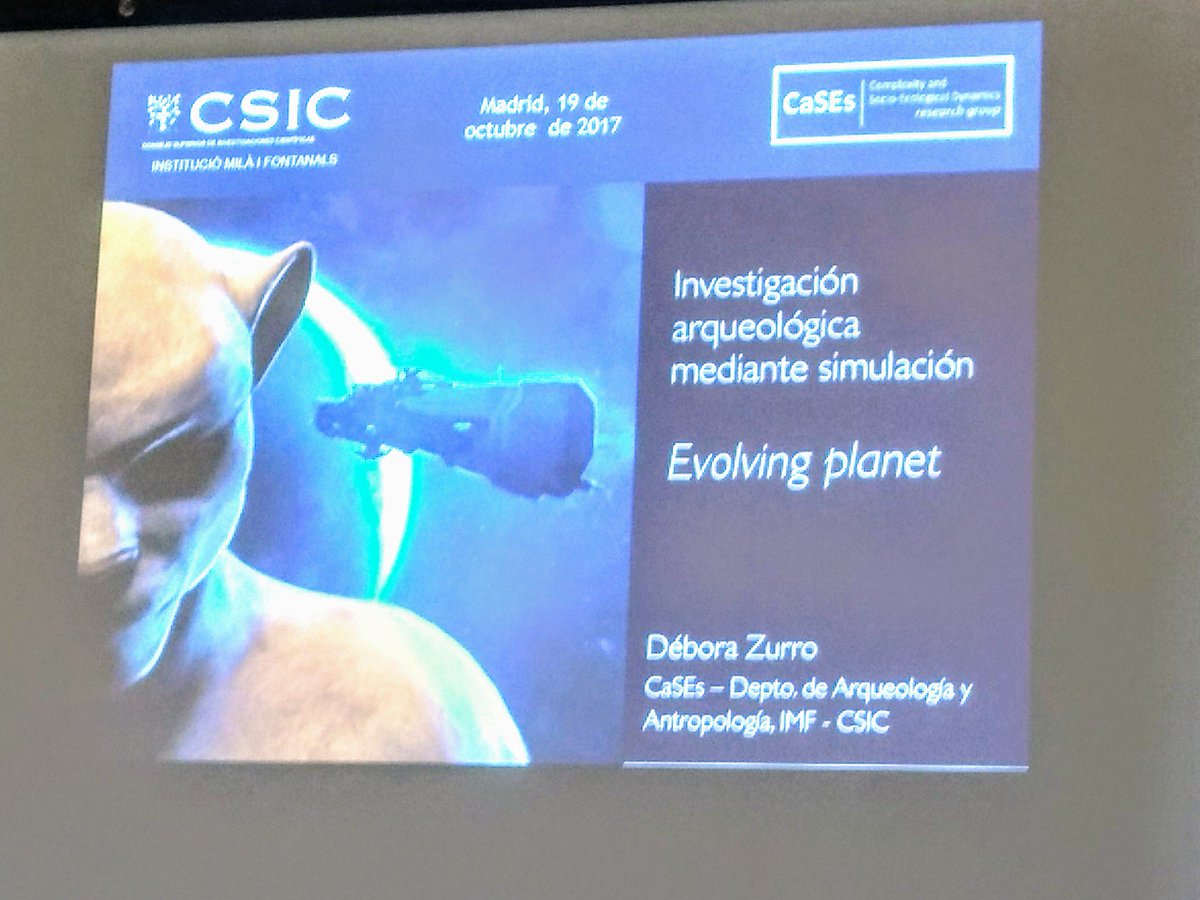 CSICCat's tweet photo. ¿Por qué colapsa una sociedad? @debzurro @imfcsic explica el #videojuego de #arqueología y #simulación @evoPlanetGame en #ProgramaCOMTE https://t.co/tcDtiwqEE5