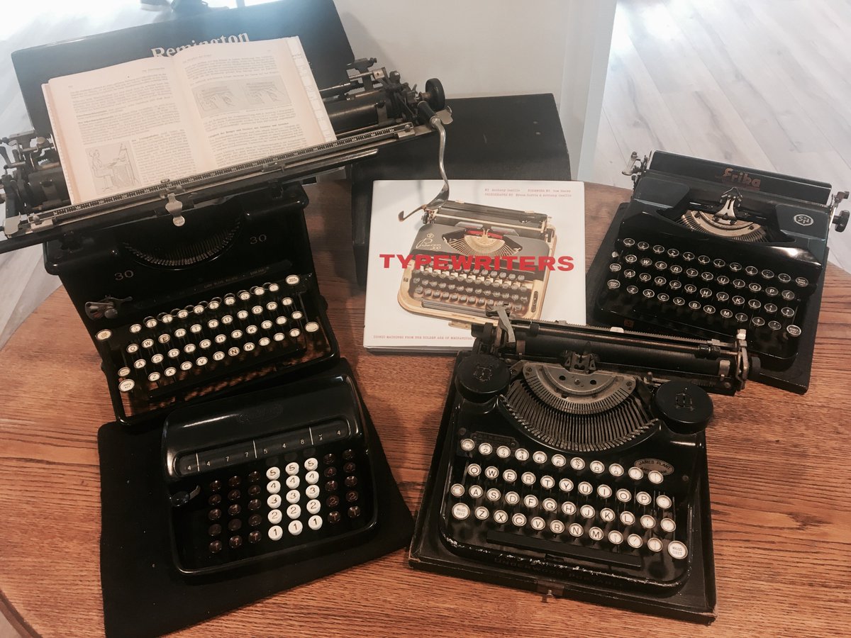Congratulations on the book <a href="/tomhanks/">Tom Hanks</a>! We can’t wait to get it in Holland. It reminded us of our own every growing typewriter collection.