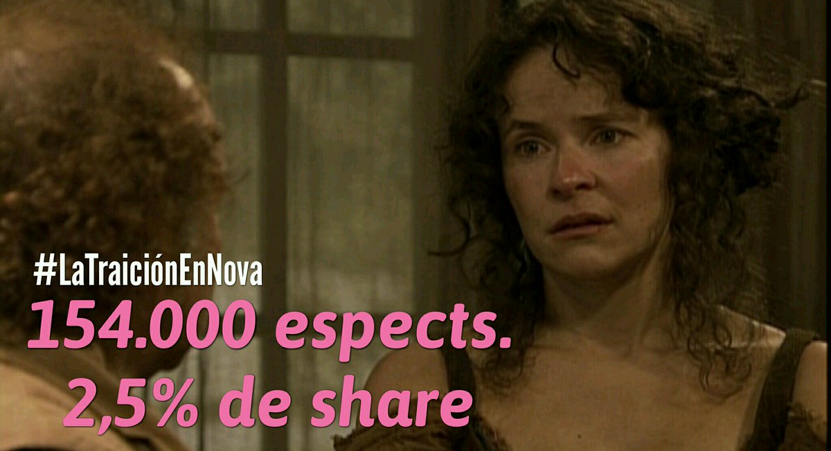 MasQTele's tweet photo. #LaTraición destaca en la mañana de @NovaTDT con 154.000 espectadores (2,5% de share) ¡ÉXITO! @DannaGarcia @MarioCimarro https://t.co/APOkGbsn0A
