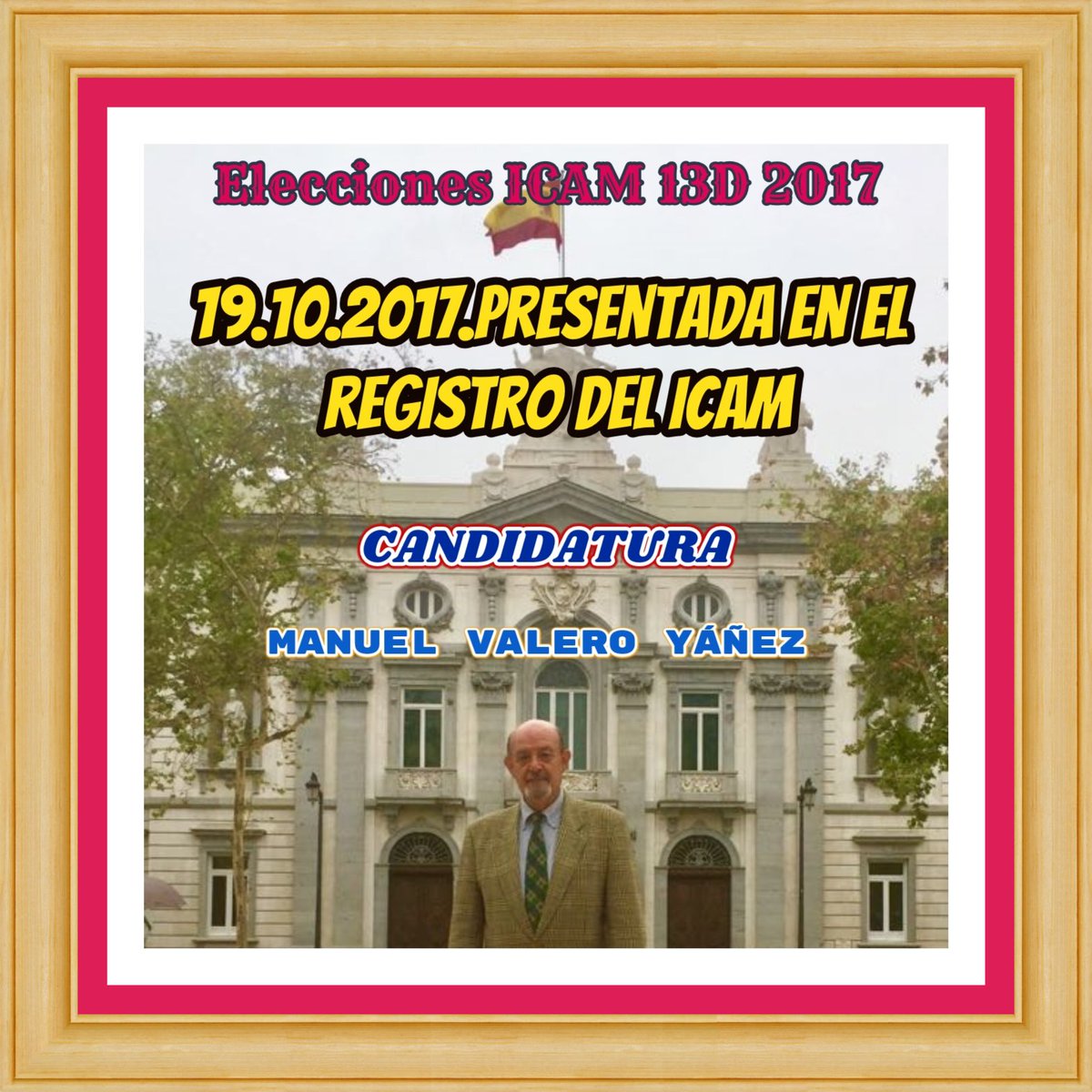 ensata's tweet photo. #CandidaturaManuelValeroIcam13D  Manuel Valero Yáñez candidato decano del ICAM.Vicedecano y Tesorero del ICAM.  Abogado del turno de oficio https://t.co/3II5eYDYCO