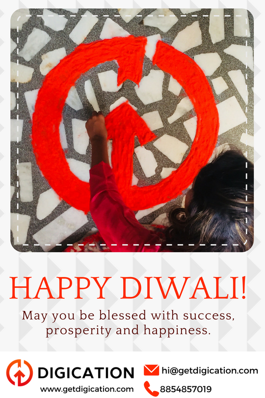 Digification_'s tweet photo. Thanks for all of your love and support! Keep Bestowing the same :) #HappyDiwali #GetDigication https://t.co/eGxmspfQdd