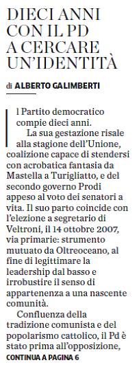 AlbertoGalimb's tweet photo. In ricerca di leader e identità: un racconto dei 10 anni del @pdnetwork su @laprovinciadilc  #10anniPD #leader #sinistra #Renzi #Veltroni https://t.co/7NDhgB6uQJ