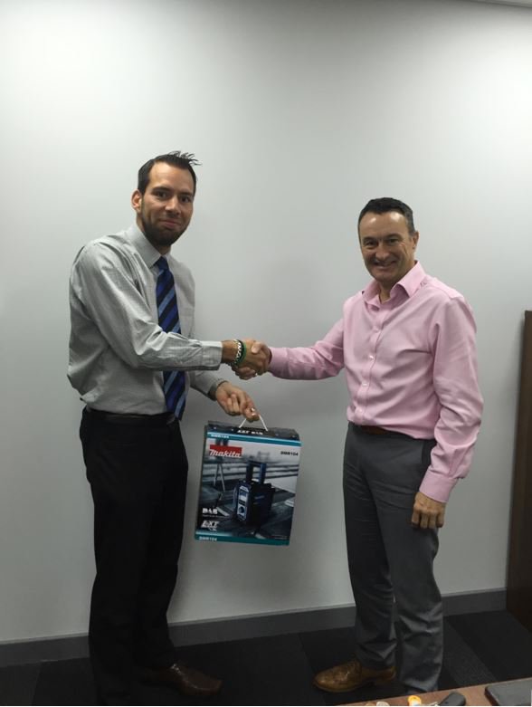 FirstInsLtd's tweet photo. Congratulations to @LoganSEltd on winning our Mikato Radio gave away at @ConstructExpo https://t.co/5bC2J1lC43