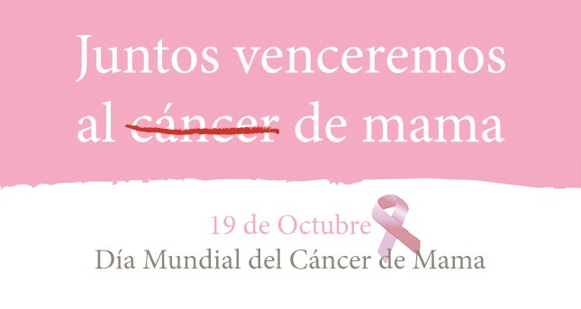 ¡Todo nuestro apoyo para esas mujeres luchadoras! 😊🎗️

#DíaMundialContraElCáncerDeMama #19DeOctubre