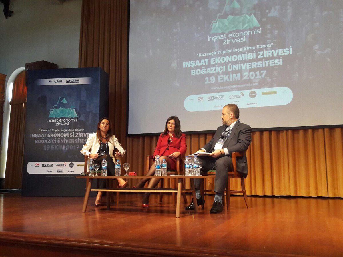 #insaatekonomisi17 GYODER Baskan Yardimcisi Nesecan Cekici Zirve'de Gelecegi Insa Etmek icin once IK panelinde konustu.