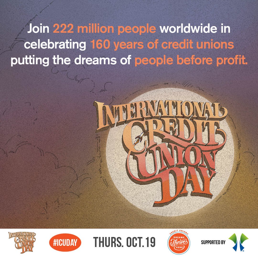 theleagueofcus's tweet photo. Happy International Credit Union Day! Celebrate the #cudifference #ICUDay https://t.co/HAd2ZP6zrH