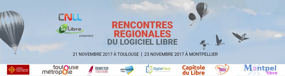 Les Rencontres Régionales du Logiciel Libre se passent le 21 Novembre à Toulouse !
Infos &amp; inscriptions -&gt; lc.cx/Gnqj