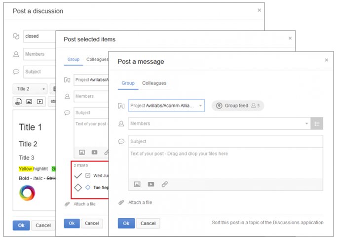 GroupCamp's tweet photo. New available FAQ! What are the different ways of posting messages in GroupCamp? #ESN https://t.co/JeIVDKvmaR https://t.co/8tUn1FnVlt