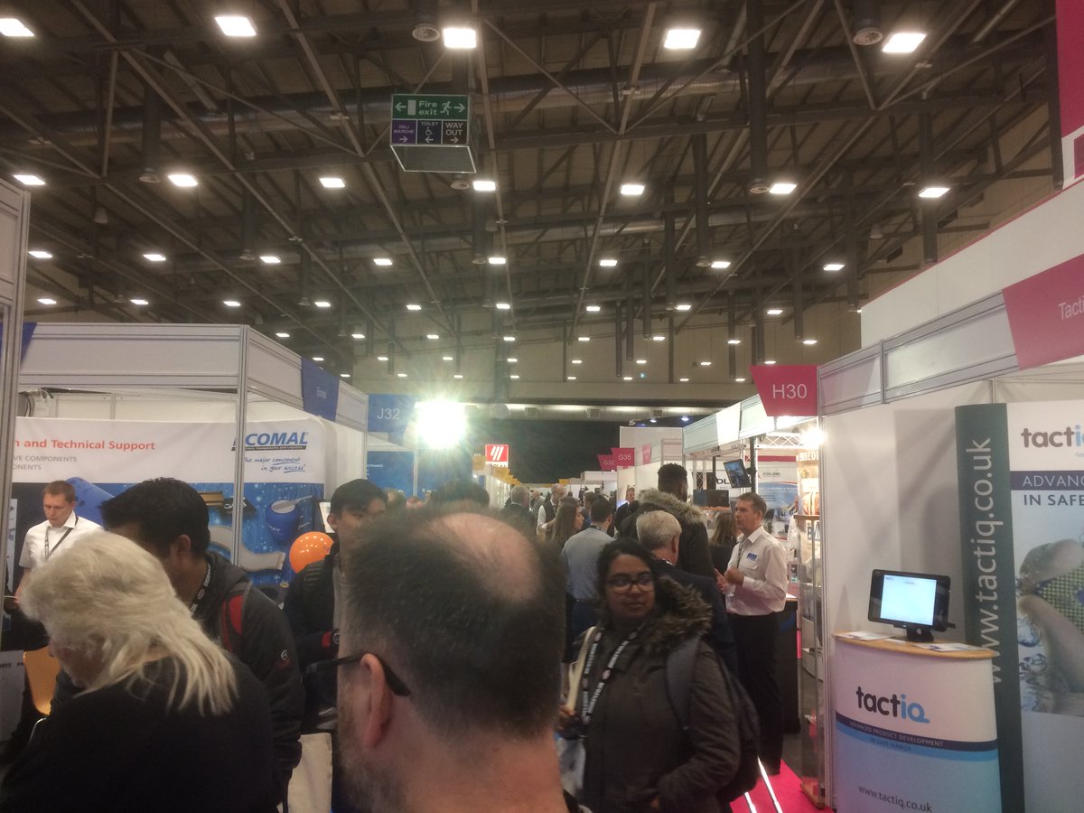 EngDesignShow's tweet photo. Busy morning here on the second day of the #EngDesignShow and #ElecDesignShow 

who's attending the show today? https://t.co/HCXqzB0N5s