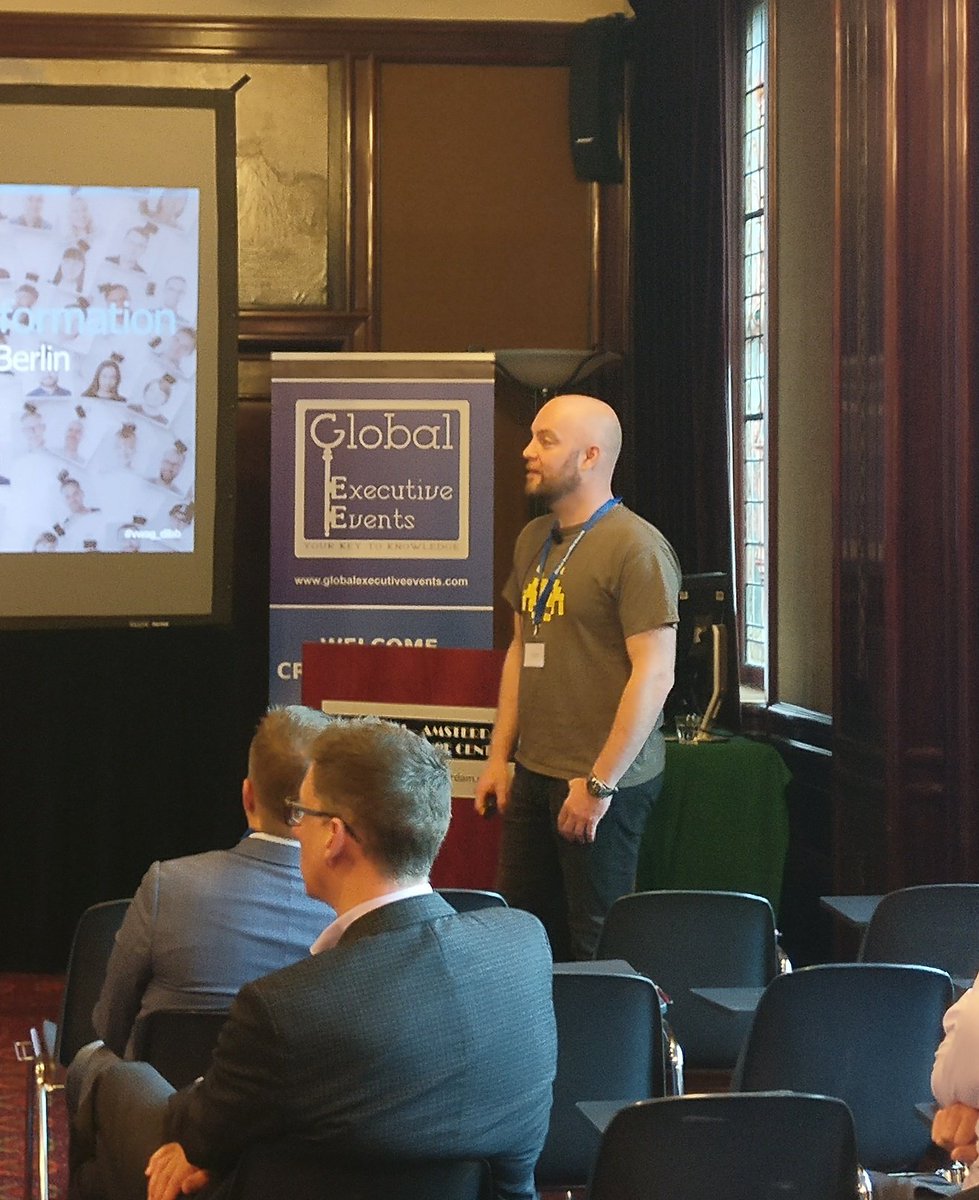GlobalExecEvent's tweet photo. Stefan Gotthardt, Ambassador to the @Volkswagen Digital:Lab Berlin. Speaking on 'Embracing digital transformation' #unleashcyber https://t.co/GbsIdXtkAQ