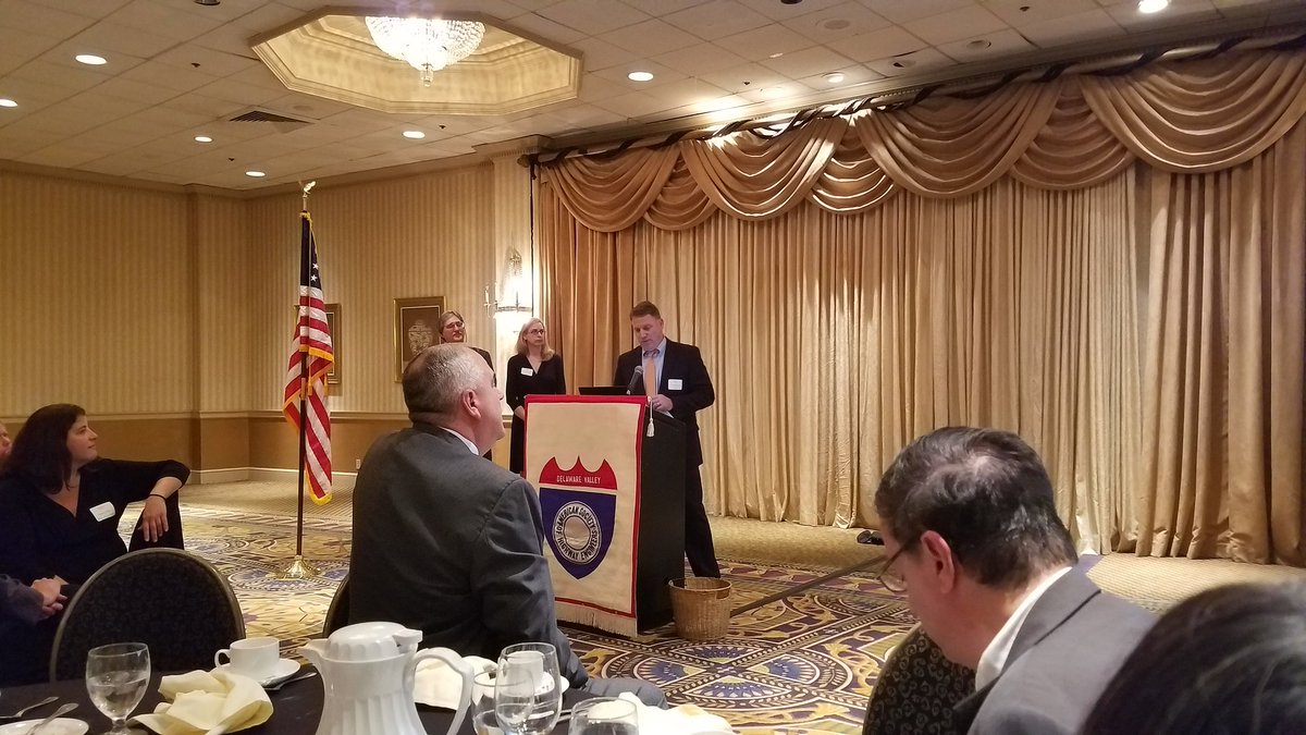 ASCET_President's tweet photo. Attended #DelValASHE great presentation on Historic Restoration of the Adams Av Bridge over Tacony Creek. TY Jack Mitchell #ASCET https://t.co/jZps7fq9c5