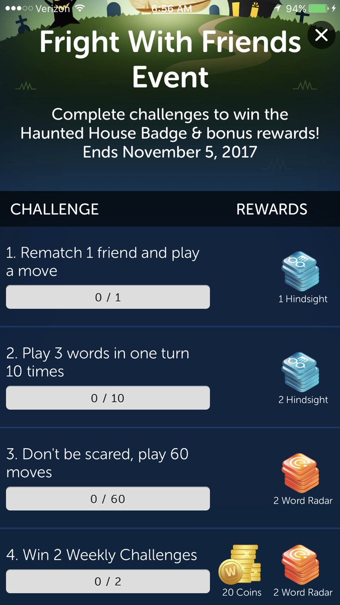 vmburkhardt's tweet image. @WordsWFriends Yesterday items 1 thru 3 were shown as complete. Today nothing is. What's up with that? #WorkedHardForThis