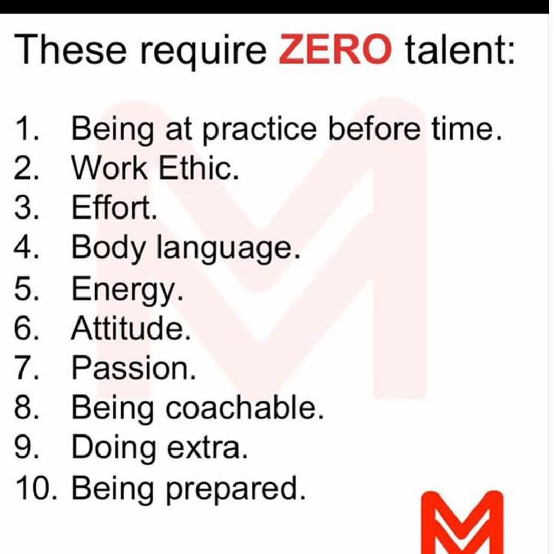 Things that require Zero Talent