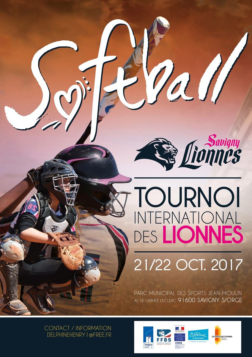 Ne ratez pas le 4eme tournoi des Lionnes ! Venez les voir jouer ce week-end ! 🦁⚾️