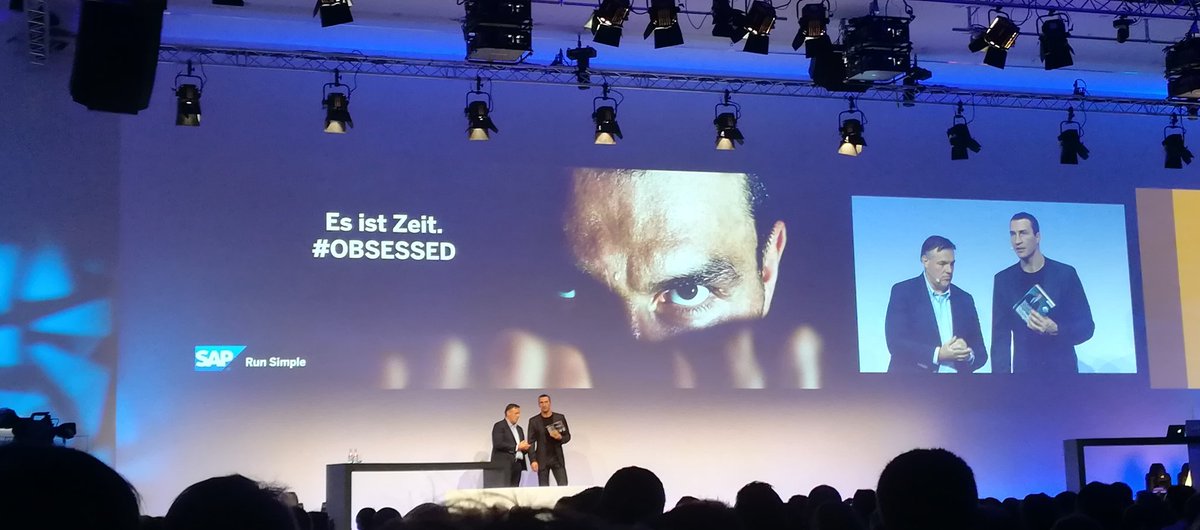 TorstenBraeuer's tweet photo. Challenge Management von einem Champion lernen...Danke Dr. Wladimir Klitschko! #SAPConnect2017 #OBSESSED https://t.co/FnBiDJewPq
