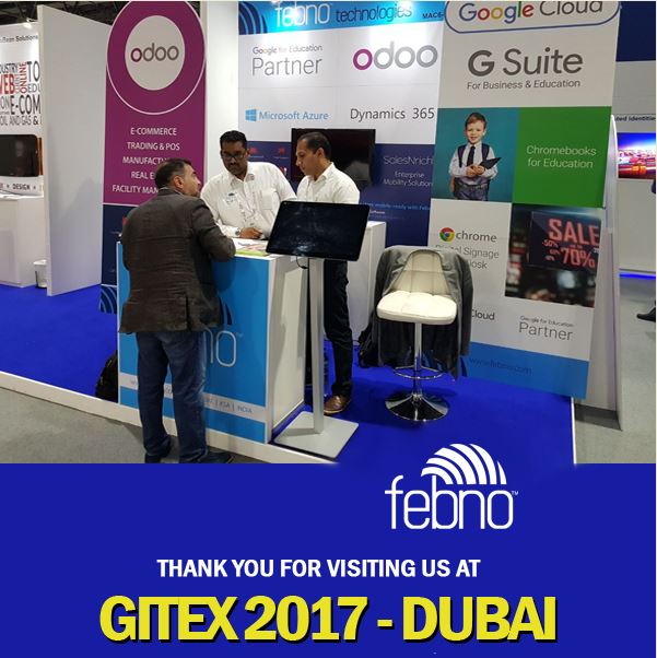 febnotechnology's tweet photo. Thank you for visiting us #FEBNO at @GITEXTechWeek.. #GITEX2017 .. https://t.co/VdQt6xHBCm