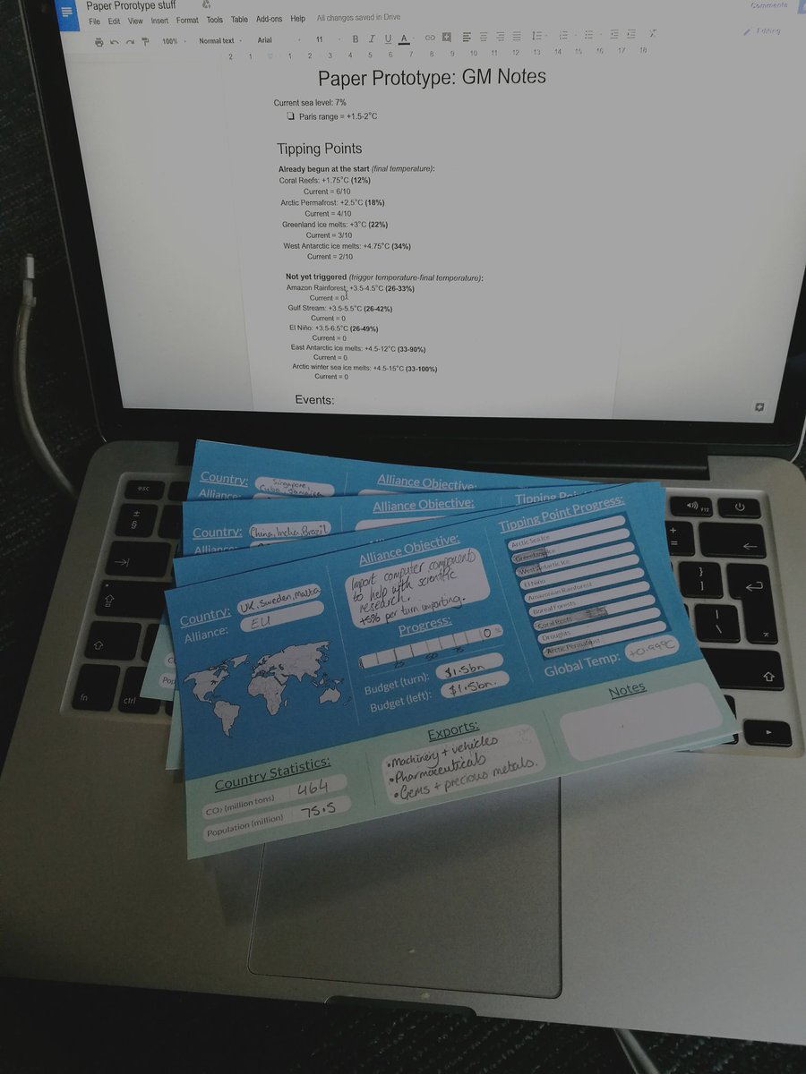EarthRemembers's tweet photo. Today we're testing a #PaperPrototype of our game to make sure the early mechanics work! 
- Cara https://t.co/fz2kgNXdbN