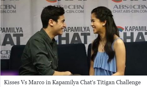 ABSCBN's tweet photo. Intense! And they had to move closer! Sino ang unang kumurap? Watch HERE: https://t.co/EIf92ab0vB https://t.co/Q1qnJU3e1c