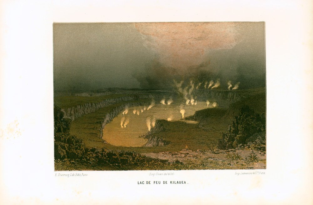 sofrenchvintage's tweet photo. 1881 Kilauea Volcano - Hawaiian Volcano - Original Antique Lithograph -… https://t.co/PErzPMg0xy #Etsy #VolcanoPrint https://t.co/O00jy00IWk