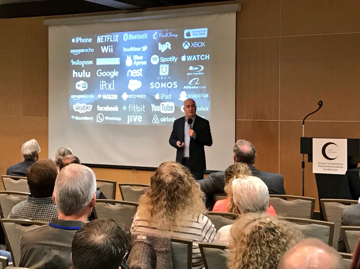 jsolly's tweet photo. At the #orconnections today at @BaldFuturist reminds us these biz didn’t exist 20 yrs ago https://t.co/3OWVxCn7eQ