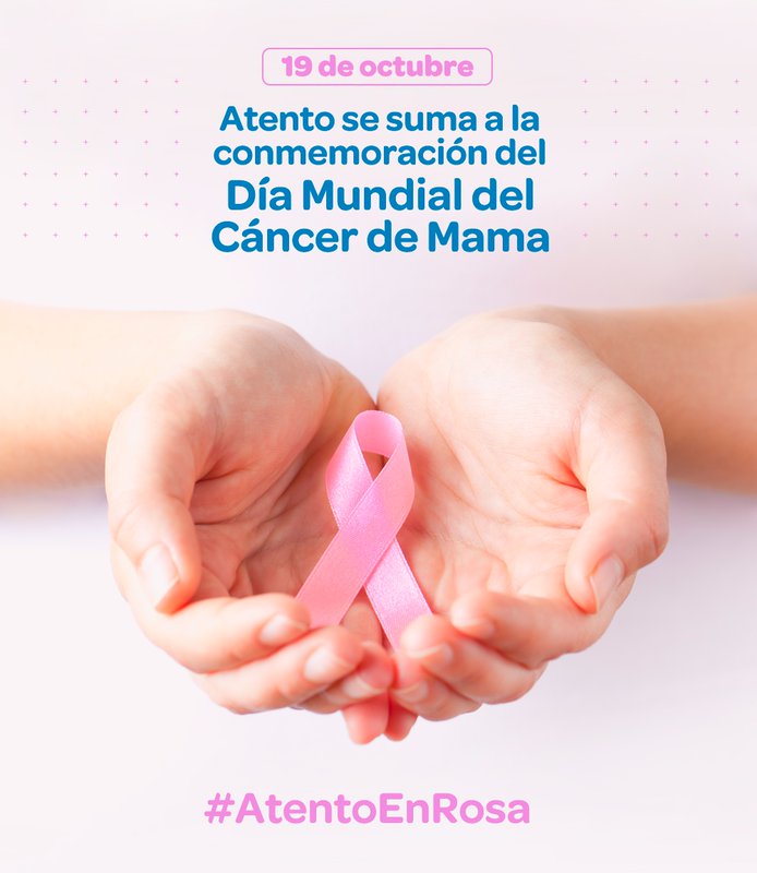 TalentoAtentoGT's tweet photo. 19 de octubre: Día Internacional contra el Cáncer de Mama.
#AtentoEnRosa https://t.co/AHnArMn8PE