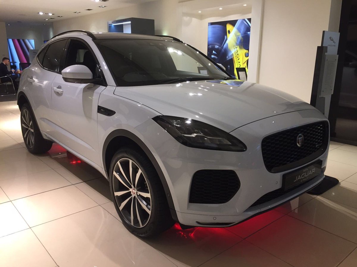 stratstoneuk's tweet photo. The new #Jaguar E-PACE at Stratstone of Mayfair for our exclusive preview event this evening. https://t.co/LxR6JwpkWV https://t.co/lnJooNmnyu
