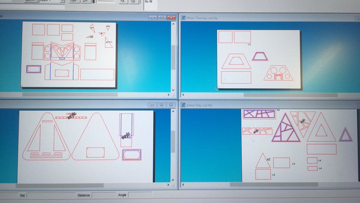 WickersleyDt's tweet photo. Y11 docking station files ready to laser cut 😬 #ResistantMaterials #MrsMitchellsclass #lasercutting #2dDesign https://t.co/NmvoCnJX7a
