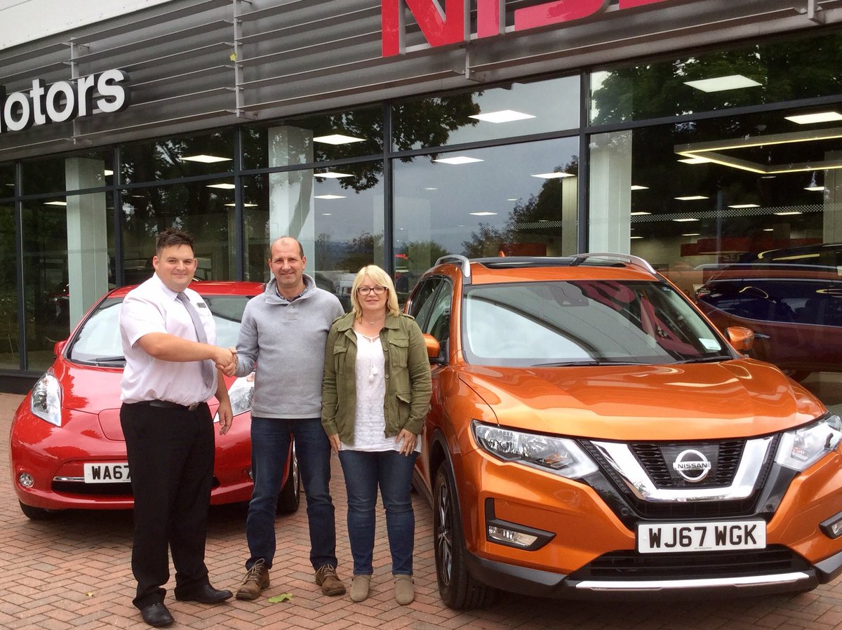NissanSouthWest's tweet photo. @WellingtonNissa A big THANK YOU to you #67REG #HappyCustomers collecting their new #Nissan vehicles https://t.co/FeksOJPuQC #newcar https://t.co/2rNdlvNGab