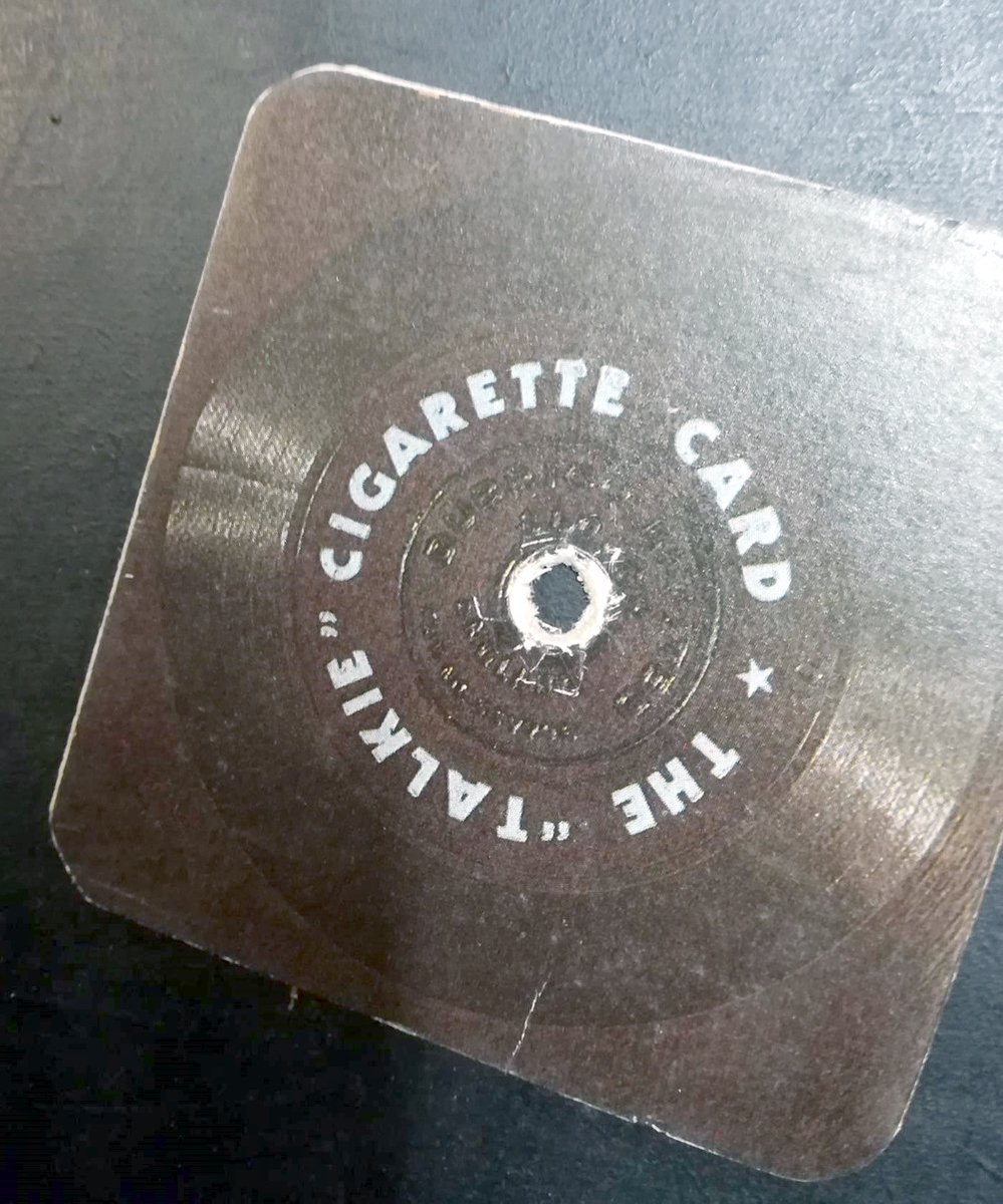 The_NFC's tweet photo. Superb cigarette card featuring #Arsenal's Eddie Hapgood - the reverse side worked on a gramophone!

https://t.co/j17sJlknKP
#AFC #Gunners https://t.co/Z5aj8ejaWZ