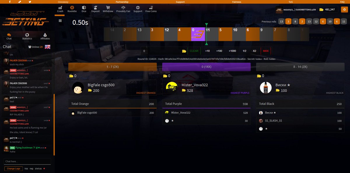 CSGOBettingOG's tweet image. Someone again advertised us! You are crazy guys! 
Love to see, that YOU guys like the site!