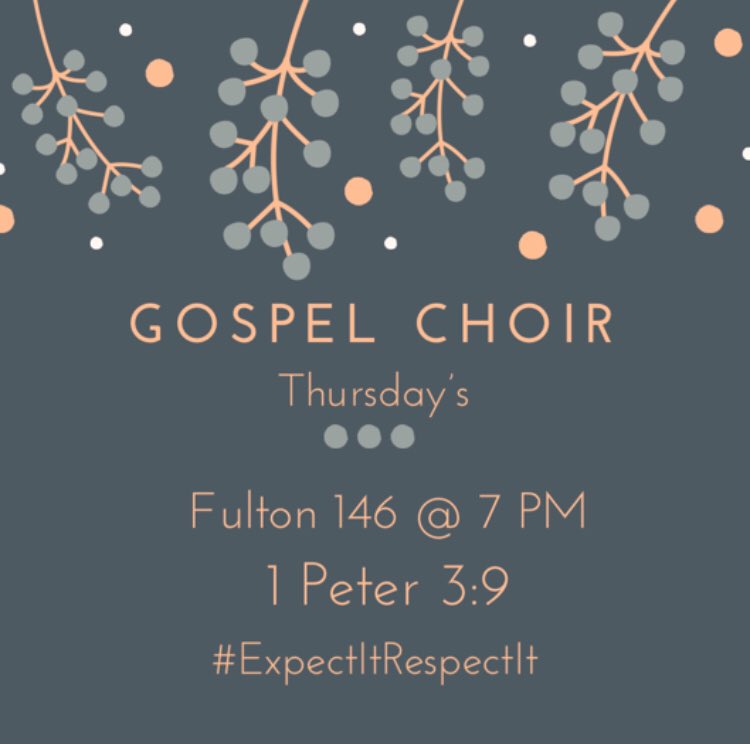 SuGospel's tweet photo. Tonight in Fulton 146 @ 7PM! Come and fellowship with us! https://t.co/ysEHSp1LzK