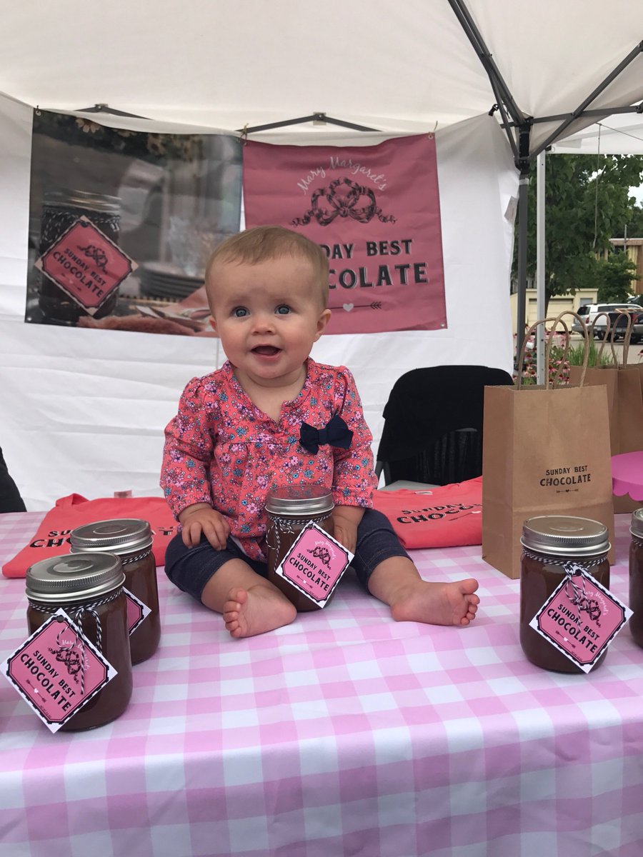 SundayBestChoco's tweet photo. Sunday Best Saturday is almost here. Get your chocolate fix this Saturday at the @fultonmarketmn 8:30a-1p. (Beautiful baby not included.) https://t.co/RhqCDRayRn