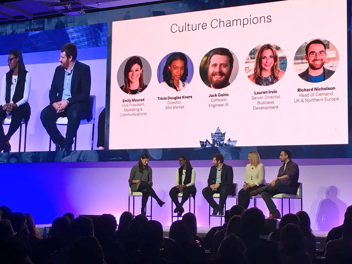 IndexExchange's tweet photo. Our culture champions take to the stage to discuss what IX culture and #IXUnity means to them 🤝💪#IXAllHands https://t.co/ZhoTVU7dQ8