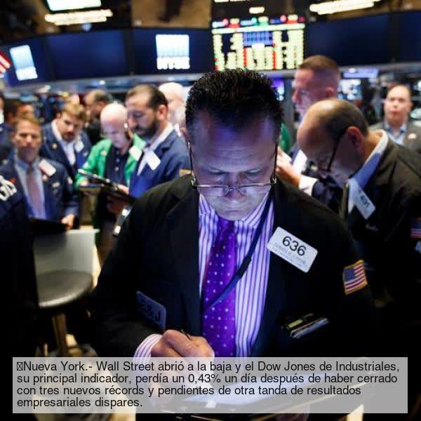 EnTitulares's tweet photo. https://t.co/GmVmiwVqDL
Wall Street abre a la baja y el Dow Jones pierde un 0,43 %. https://t.co/fYEr1ueRHo