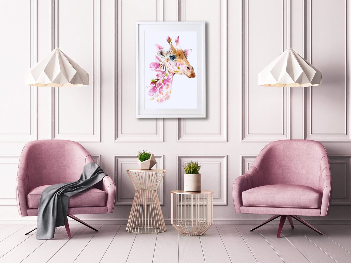 DesignFootnotes's tweet image. Love this new #wildlifebotanical collection by @DesignLola 💕 #interiorsinspiration #wallart #fineartprints #hummingbird #peacock #giraffe
