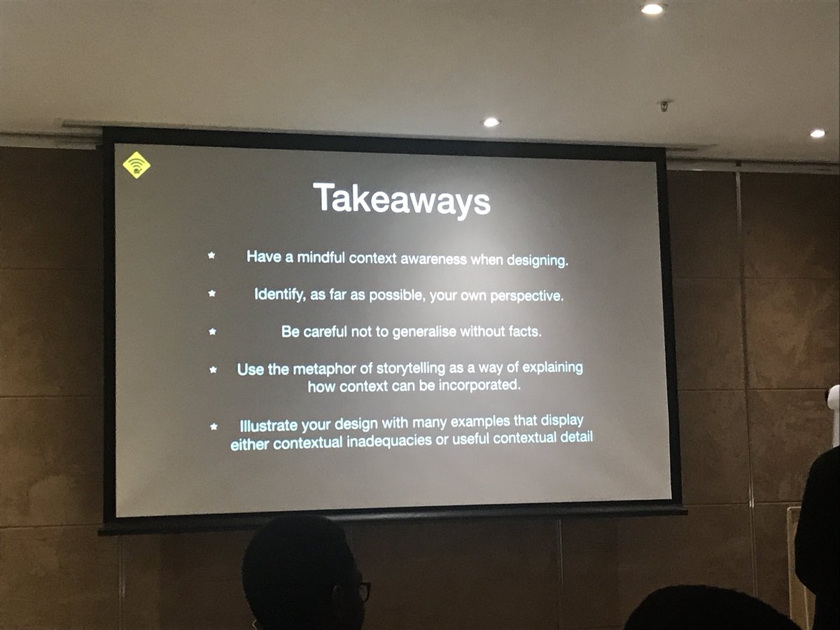 LiandraBassiane's tweet photo. Key takeaways when designing for a context#uxmeetup https://t.co/n1ry5hUgjx