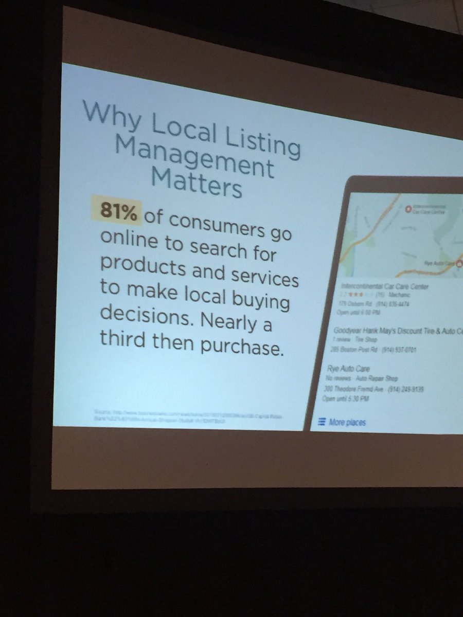AMACincinnati's tweet photo. 81% of consumers go online to search for products and services. Nearly a third then purchase. @MikeCorak #localdigital https://t.co/MUCMnXHTxw