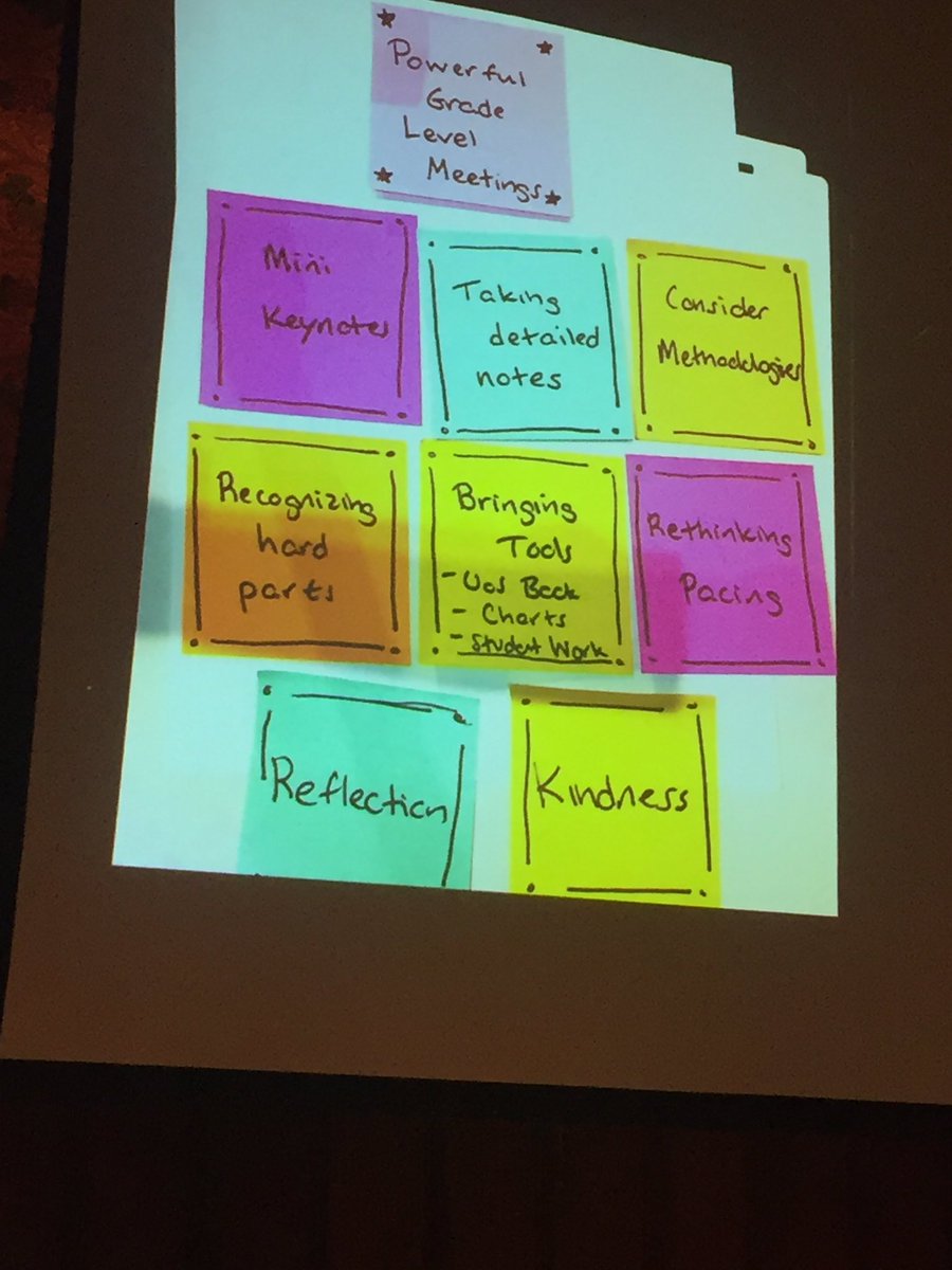 Amy_Chamber's tweet image. The components of powerful grade level meetings. #tcrwp @MrsCarterHLA @TranPrincipal