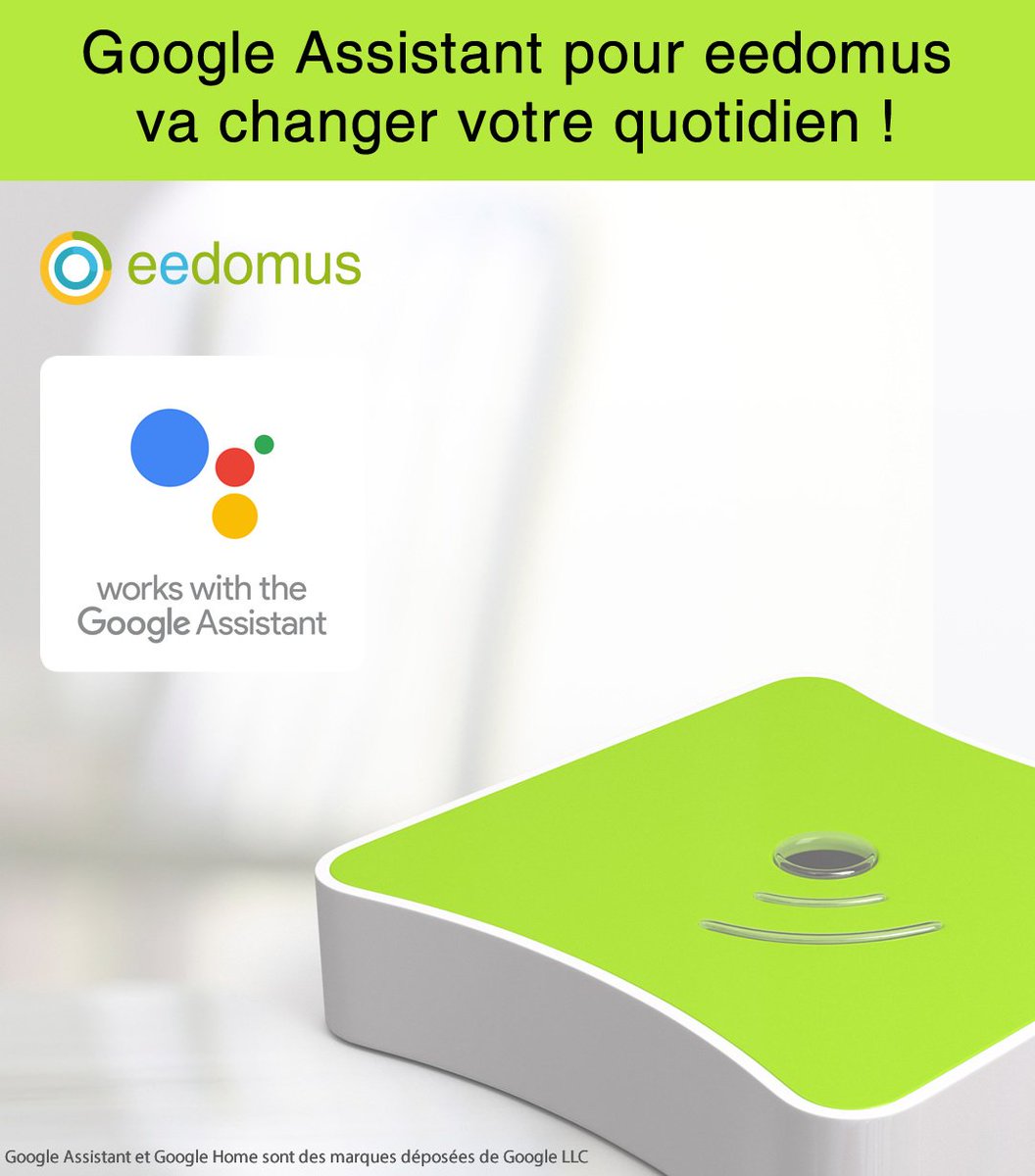 eedomus's tweet image. #GoogleAssistant pour #eedomus va changer votre quotidien ! @madebygoogle 
doc.eedomus.com/view/Eedomus_e…