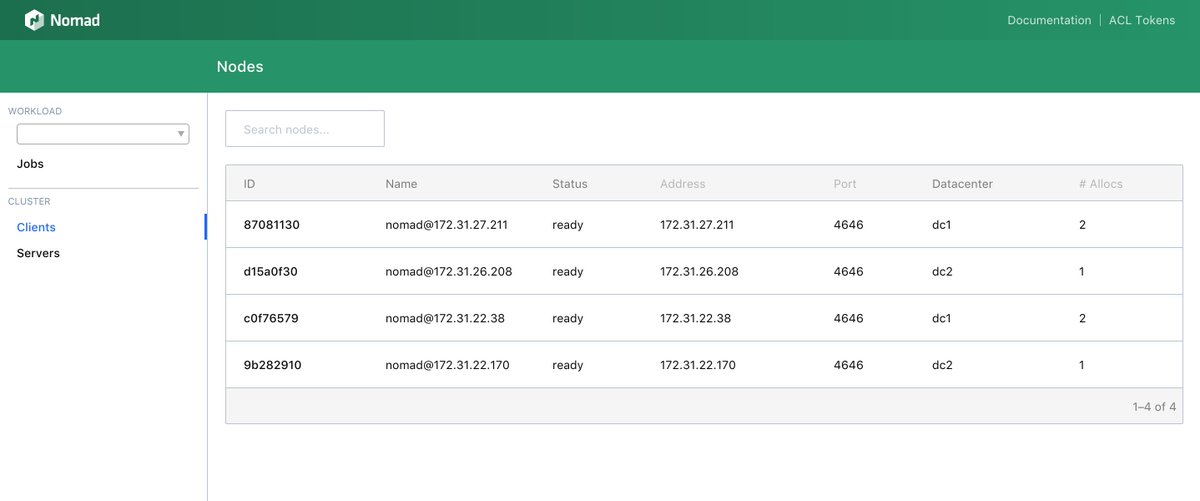 sethvargo's tweet image. Want to play with the new @HashiCorp #Nomad UI? Check out demo.nomadproject.io!