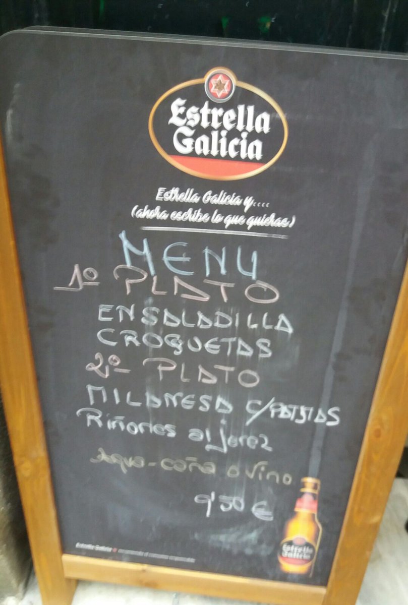 BarParis_Ponte's tweet photo. Menú del día. #BarParís https://t.co/Yk42kdKNLt