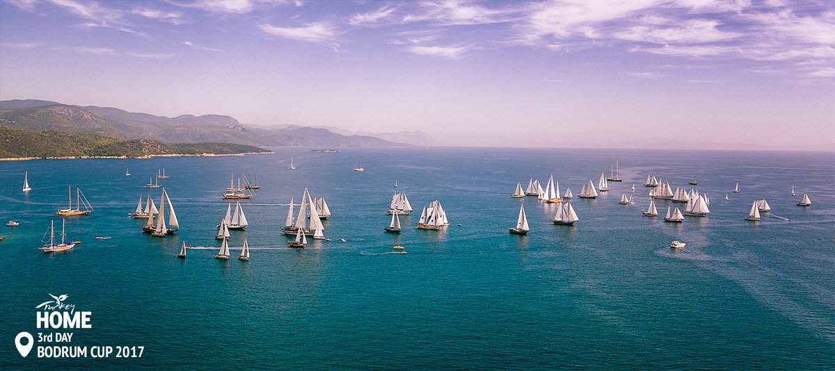 GoTurkiye's tweet photo. Sailing away at #TheBodrumCup ! The race continues on the third day with all its excitement! ⛵️ @BodrumCup https://t.co/6FhVmp77Uv