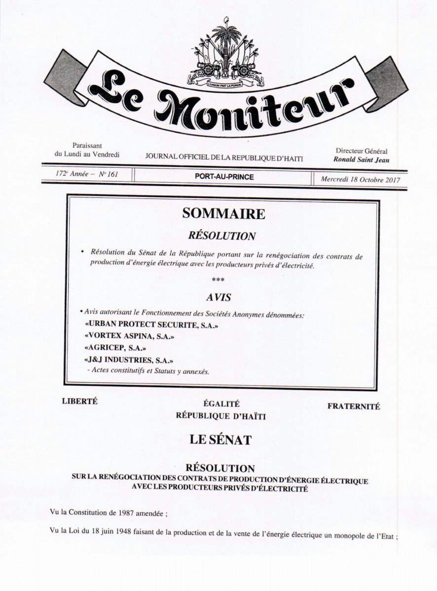 HBeaucejour's tweet photo. Haiti senate acted emotionally & this clearly demonstrated Haiti is not open for business #energyissue https://t.co/MSVqQSbZhk