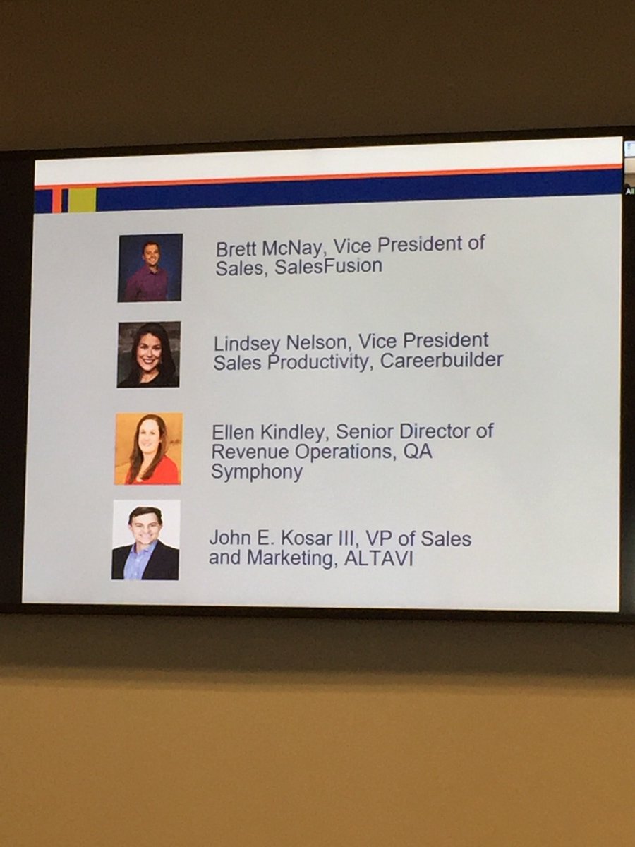 TAG_SalesLeader's tweet photo. Panel discussion getting started. #atlsales @barbaragiamanco https://t.co/dk8tpkFGjV