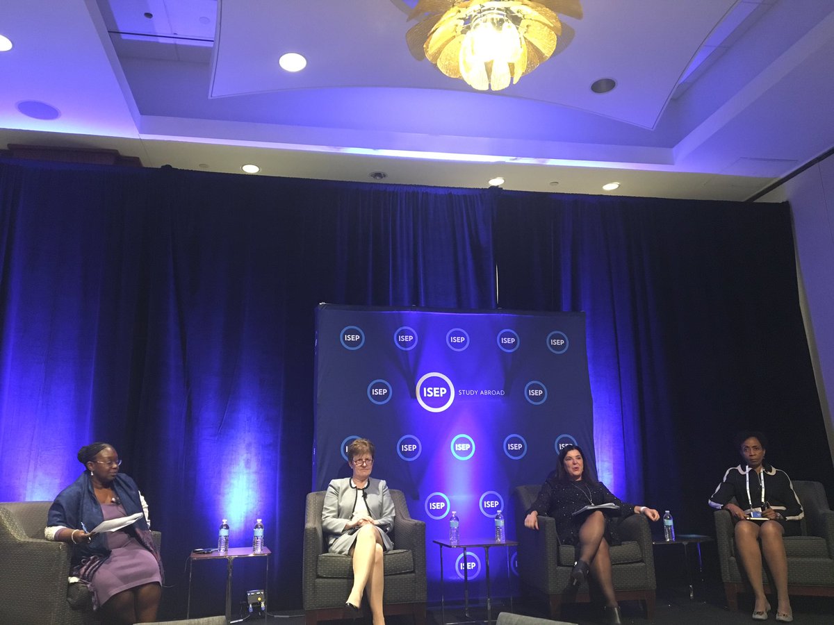 BurrowJoseph's tweet photo. Women in Leadership Advancing Diversity kicking off #ISEP17 with a clear call to action. We can make a difference. @ISEPStudyAbroad https://t.co/Eu497dNDyQ