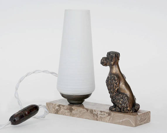 B_LeDilly's tweet photo. https://t.co/DsoEV6pJX9

Art deco lamp on a marble base, Dog figurine, Night light, Table lamp, Gift idea https://t.co/XPWpZmJYvE