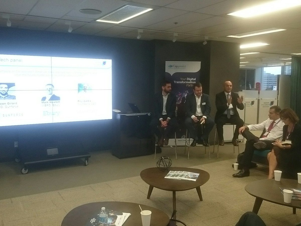 ghanem_elias's tweet photo. #ebury #ubanquity #dunforce, #startups are adding agility to #banks, what is the ecomonics behind it? @TDelaporte @WFSULLIVAN3, at @Sibos https://t.co/4ohlWWo30W