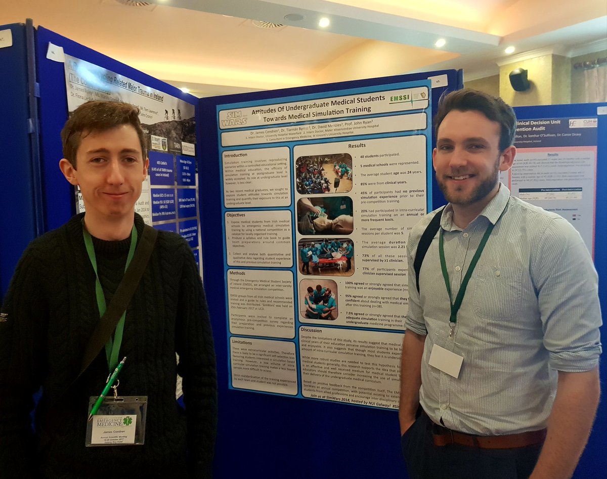 TiarnanByrne's tweet photo. #SimWars17 poster is up at #IAEMGalway17 with @JamieCondren. https://t.co/1oC4KMeOJG