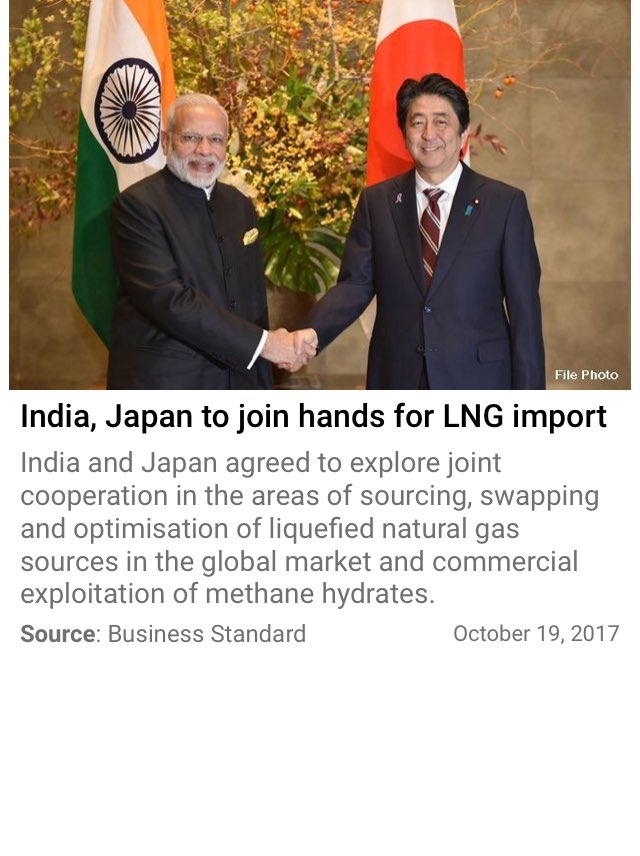 mr_dwl's tweet photo. India, Japan to join hands for LNG import
 https://t.co/mkd7muK3lM

@narendramodi @narendramodi https://t.co/PIsP7FKqI2