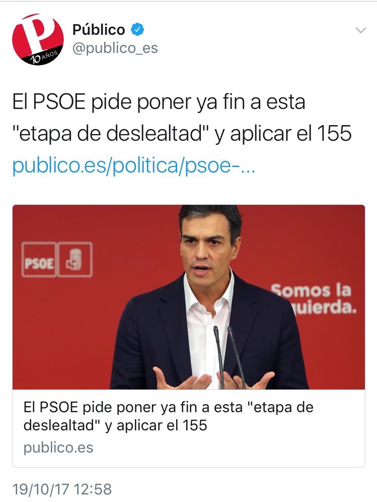 La deslealtad es suya. Para con su gente y para con su historia.